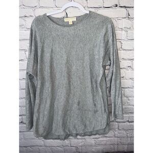 Michael Kors Women’s Long Sleeve Light Sweater Light Gray